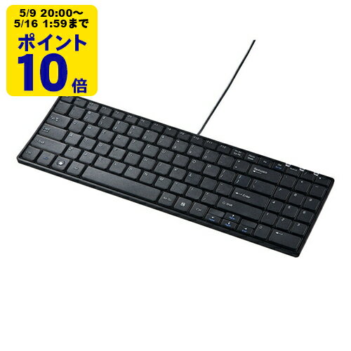 English Keyboard - ＼5/9 20時〜 ポイント10倍／ 英語配列USBスリムキーボード[SAN]