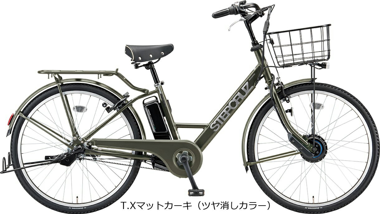 【一部当店在庫有】最新2020年モデル電動自転車ブリヂストンステップクルーズe人気通勤通学お買い物ST6B40ブリジストン大容量バッテリーバスケット両輪駆動3段変速完全組立ST6B40電動アシスト自転車
