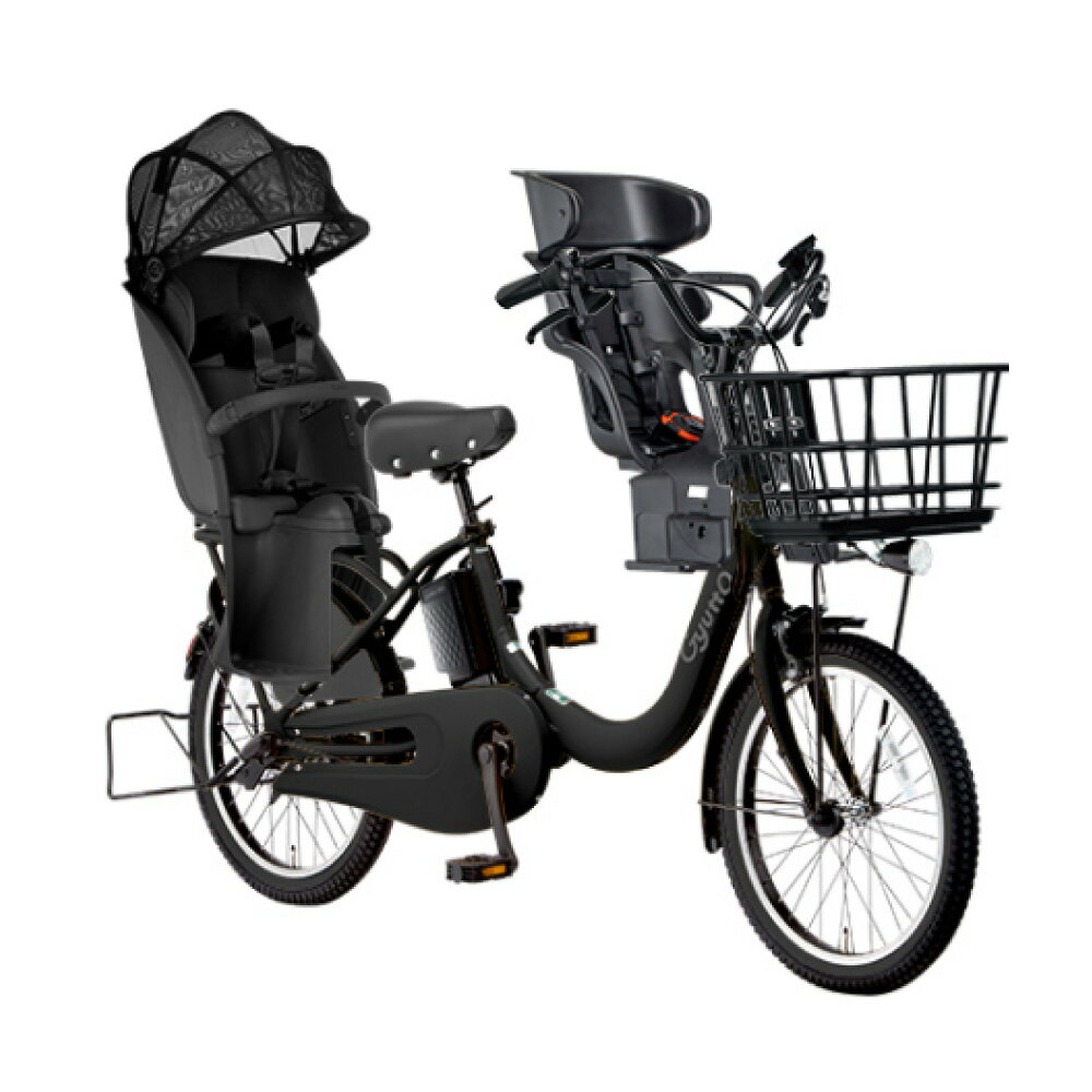 【最大P9倍&14日20時〜先着★スタート！2,226円クーポン】 【特価】 【セット販売】電動自転車 電動アシスト自転車 パナソニック Panasonic ギュット・クルームR・DX FRD034 20インチ 2025 Gyutto 3人乗り (NCD510S / NCD512S) 2