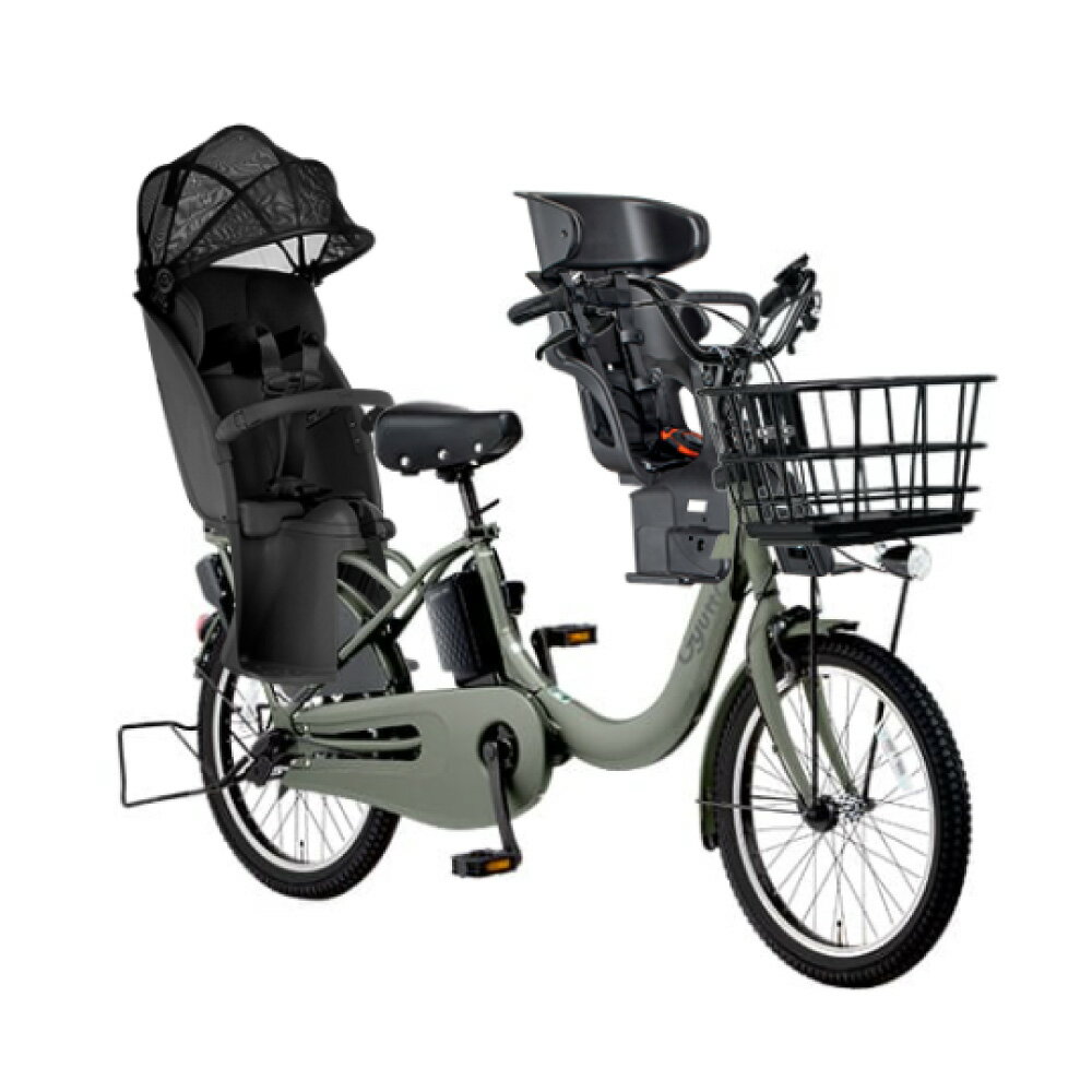 【5日(金)スタート！★3002円クーポン＆最大P10倍獲得可※複数エントリー】 【セット販売】 電動自転車 電動アシスト自転車 パナソニック Panasonic ギュット・クルームR・EX FRE034 20インチ 2025 gyutto ぎゅっと 3人乗りセット NCD510S / NCD512S 3