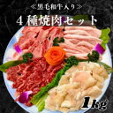 【黒毛和牛入り 焼肉4種セット 1Kg】 牛カルビ 牛ハラミ 豚トロ ホルモン 焼肉セット 母の日 父の日 お肉 焼き肉ギフト お肉ギフト ギフト 焼肉 食べ比べ お肉セット 焼き肉セット お得 焼き肉 肉 送料無料 バーベキュー 焼き肉 お肉 詰め合わせ お試し焼肉セットメガ盛り