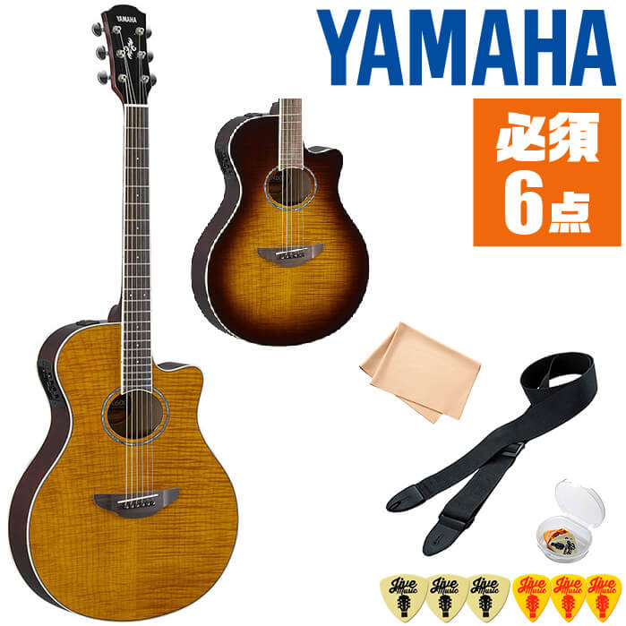 アコースティックギター 初心者セット ヤマハ APX600FM 入門 (必須6点) YAMAHA エレアコ