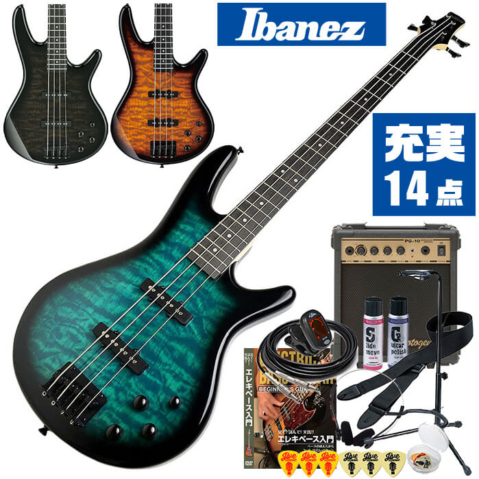 ベース 初心者セット Ibanez GSR280QA 入門 (充実14点) アイバニーズ エレキベー ...