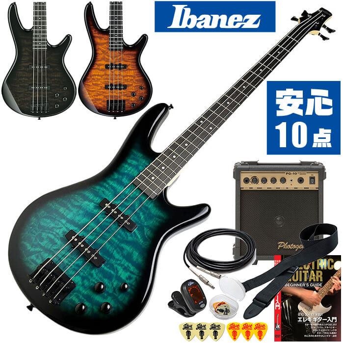 ベース 初心者セット Ibanez GSR280QA 入門 (安心10点) アイバニーズ エレキベー ...