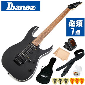 エレキギター 初心者セット Ibanez RG370ZB WK 入門 (必須7点) アイバニーズ ウィザードブラック