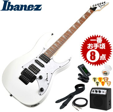 エレキギター 初心者セット アイバニーズ RG350DXZ 8点 (Ibanez エレキ ギター 初心者 入門 セット)