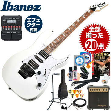 エレキギター 初心者セット アイバニーズ RG350DXZ (ズーム マルチエフェクター 付属20点)(Ibanez エレキ ギター 初心者 入門 セット)