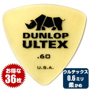 ピック (ギター ピック ベース ピック) (36枚) ダンロップ 426 (0.6ミリ) ウルテックス トライアングル Jim Dunlop