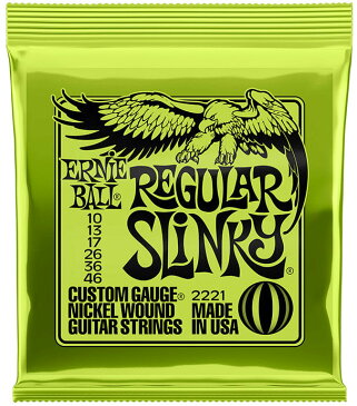 エレキギター 弦 アーニーボール ( ErnieBall ギター弦) 2221 Regular Slinky (レギュラースリンキー) (6セット販売)