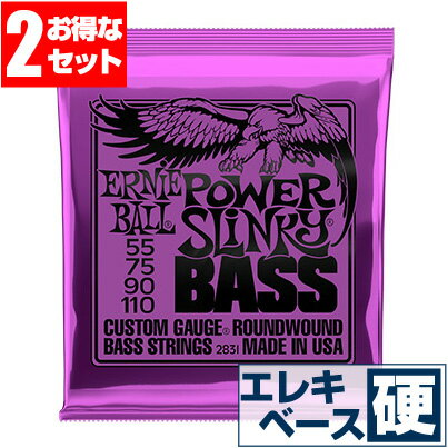 エレキベース 弦 アーニーボール 2831 Power Slinky Bass (055-110) (2セット販売) Ernie Ball パワースリンキー ベース