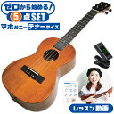 ウクレレ 初心者セット S.ヤイリ YU-T-03MTS マホガニー材 単板 S.Yairi テナーサイズ 入門 セット