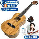 ウクレレ 初心者セット S.ヤイリ YU-T-03ZW ゼブラウッド材 S.Yairi テナーサイズ 入門 セット