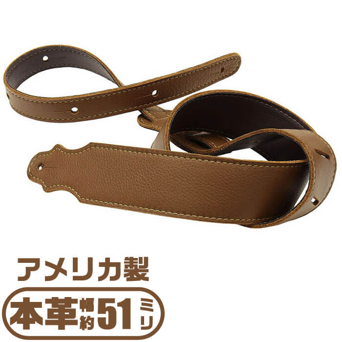 ギター ストラップ (エレキ アコースティックギター ベース) Franklin 4A-CA-G CARAMEL フランクリン キャラメル