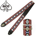 ギター ストラップ D 039 Andrea Ace Guitar Straps ACE-10 -Snowflake- (エレキ アコースティックギター ベース) エース ストラップ