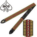 ギター ストラップ D'Andrea Ace Guitar Straps ACE-4 -Bohemian Red- (エレキ アコースティックギター ベース) エース ストラップ ■ ギターストラップ (ベース ストラップ) ■ メーカー ： D’Andrea (ダンドレア) Ace Guitar Straps (エース ギター ストラップ) ■ 型番 ：ACE-4 -Bohemian Red- ■ 材質 ： (表) 織柄の生地、(裏) ビニールレザー ■ 幅 ： 約5センチ ■ 長さ ： 約75〜129 センチ (アジャスタースライド方式) ■ アメリカ製 (Made In USA) ■ 対応する楽器 ■ エレキギター (エレクトリックギター)全般 ストラトキャスター、テレキャスター、レスポールや変形ギターなど ■ エレキベース (エレクトリックベース)全般 プレシジョンベース(プレベ)、ジャズベース(ジャズベ)や変形ベースなど ■ アコギ (アコースティックギター) ■ エレアコ (エレクトリック アコースティック) ■ アコベ (アコースティックベース) ＊)アコギなどでネック側にストラップピンがない場合、紐でヘッド部分に取り付けます(別途ご用意)。 ■ 素材 ■ 表には織柄の生地、裏にはビニールレザーを採用しています。 ・柔軟性があり、身体にフィットします。 ・裏地のビニールレザーは演奏中に楽器がズレにくい、程よい摩擦です。 ・耐久性が高く軽量です。 ■ 長さ調整 ■ スライドアジャスト方式 ・長さの調整は、スライド式のアジャスターで瞬時に行えます。演奏中の微調整も簡単です。 ■ 特徴 ■ 70年代、多くの偉大なギタリストに使用された事で有名な「エースストラップ」のリイシューモデルです。 ■ 憧れのACEストラップですが、ヴィンテージは高額。お求めやすい復刻版ACEストラップはうれしい限り。 ■ 全国送料無料！ポストに投函。手間いらずの「ネコポス」対応。 ・こちらの商品は、ポストまでお届けする「ネコポス」に対応しています。 ・宅急便と同じく、通常(1日-2日)でお届けします。 ・(日時指定)(商品代引配送)が出来ません。 ・通常料金での(宅急便配送)も可能です。ご希望の方はコメント欄に記載下さい。 ギター ストラップ D'Andrea Ace Guitar Straps ACE-4 -Bohemian Red- (エレキ アコースティックギター ベース) エース ストラップ ■ 補足説明 ■ 一般的な呼称、説明 ■ ギター用ストラップ、ベース用ストラップ、楽器用ストラップ。 ■ 一般的には、肩や首へ掛けて楽器を吊るすように使います。 ■ 立奏(立って演奏)時はもちろんですが、座奏(座って演奏)時にも使われます。 ■ クラシックギターやウクレレなど、ストラップピンが付いていない楽器には、サウンドホールにストラップのフックを掛けて、楽器の裏を這わせて首から吊るすタイプのものもあります。 ■ 様々な場所で使われています(立って演奏する際は必須です。忘れずにご用意を！) ・学校の音楽の授業、ギター教室、ギタースクール、カルチャースクールのレッスン、発表会。部活（軽音）、アマチュアバンド(バンド演奏)、路上でのストリート演奏、文化祭や学園祭などのライブイベント。 ・休日のアウトドア（キャンプ、お花見など野外での演奏）結婚式や二次会、忘年会、新年会の余興の時など、ギターケースなどに入れておくと安心です。 ・自宅練習、練習スタジオ(リハーサルスタジオ)、ライブハウス、自宅録音、自分の演奏をYouTubeなどの動画サイトへ投稿する際などにも使われます。 ■ ギターは、どなたでも楽しめます。 ・大人(男性、女性)、子供（男子、女子）学生（小学生、中学生、高校生、大学生）お子様(男の子、女の子) 性別、世代に関わらず楽しめます。 ■ 当店の楽器周辺アクセサリー、カワイイ小物など、可愛いギフトにも好評です。楽器関連アイテムのプレゼントはいかがですか？ ・母の日、父の日、敬老の日（親、祖父、祖母へ）、誕生日（夫、嫁へ、息子、娘へ、孫へバースデープレゼント）、バレンタインデーやホワイトデー、クリスマスのクリスマスプレゼント（家族へのクリプレ）など、定番のギフトイベントこそ、気の利いたかわいいプレゼントを贈ってみませんか。また、入学祝い、卒業祝い、成人式や就職、引っ越しなど、新生活の贈り物として、いかがでしょうか。 ■ 全国送料無料！ポストに投函。手間いらずの「ネコポス」対応。 ・こちらの商品は、ポストまでお届けする「ネコポス」に対応しています。 ・宅急便と同じく、通常(1日-2日)でお届けします。 ・ポスト投函のため(日時指定)(商品代引配送)が出来ません。 　ギター ストラップ D'Andrea Ace Guitar Straps ACE-4 -Bohemian Red- (エレキ アコースティックギター ベース) エース ストラップ 憧れのエースストラップがリーシュモデルとしてお手頃に復刻