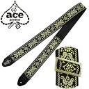 ギター ストラップ D'Andrea Ace Guitar Straps ACE-7 -Old Gold- (エレキ アコースティックギター ベース) エース ストラップ