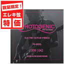エレキギター 弦 【決算セール特価】 PhotoGenic PE-600XL フォトジェニック エレキ弦 エクストラライト (009-042) 1セット