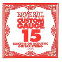 エレキギター 弦 アーニーボール 1015 Ernie Ball 015 プレーン弦 バラ弦 (6本販売) アコースティックギター 弦兼用