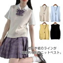 【楽天スーパーSALE限定半額】【送料無料】スクールベスト 制服 重ね着 夏用 着回し 定番 夏 通学 学生 春 秋 JK JC ニットベスト 中学 女子高生 おしゃれ レディース トップス 体型カバー ノースリーブ シンプル カジュアル 人気 かわいい 大き