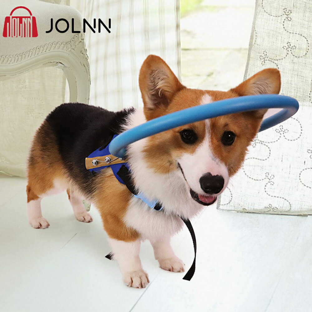 目が見えない犬用 リング ハーネス ペット もうもくリング 保護ベスト 犬用ブラインドカラー フェイスガード 犬 老犬 ペットカラー 介護用品 衝突防止 通気性 快適 ブラインドドッグ用 保護サークル 丈夫 再利用可能 軽量 着脱やすい