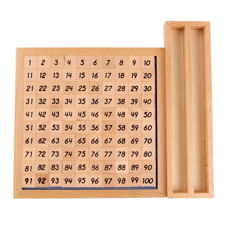 モンテッソーリ 教具 100並べセット 数字 おもちゃ 知育玩具 すうじ100 算数 ブロック 木製 パズル 数字盤 100 積み木 算数 学習 送料無料 おもちゃ 数 知育 モンテッソーリ おもちゃ 6歳 子供 子供 足し算 引き算 算数 教具 すうじのサムネイル