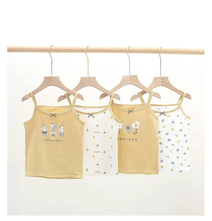 女の子 インナー 4点セット キャミソールキッズ 子供 下着 インナー ジュニア 子ど...