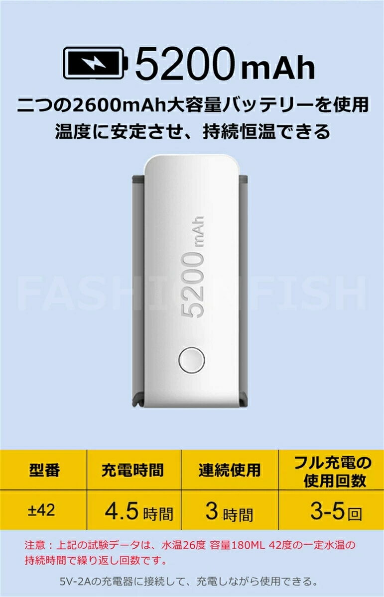 哺乳瓶ウォーマーワイヤレス保温カバーミルクボトルウォーマーバッグベビーミルク加熱USB充電大容量バッテリー搭載