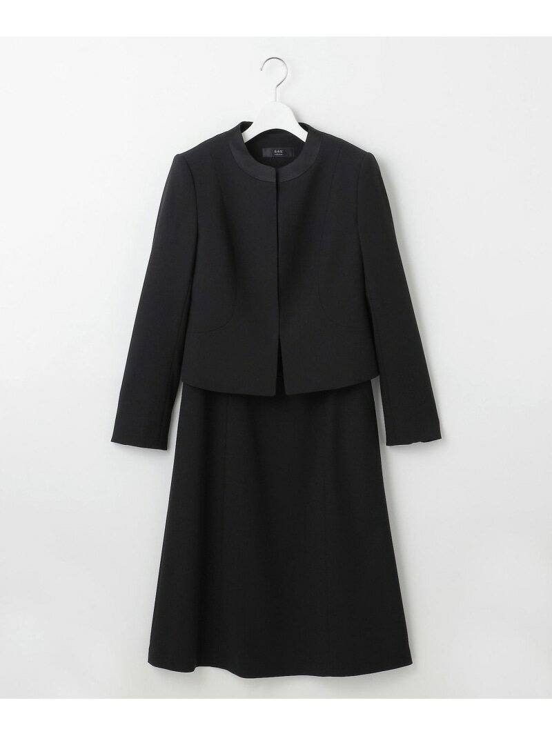 【ウォッシャブル対応】ウォッシャブルドビーアンサンブル 自由区 FORMAL ジユウク トップス アンサンブル ブラック【送料無料】[Rakuten Fashi...