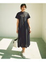 【カタログ掲載・接触冷感・洗える】エンブロイダリーローンシャツ ワンピース 自由区 ジユウク ワンピース・ドレス シャツワンピース ブラック【送料無料】[Rak...
