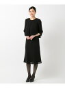 【洗える】セオアルファバラシャ ウォッシャブル ワンピース 自由区 FORMAL ジユウク ワンピース・ドレス ドレス ブラック【送料無料】[Rakuten F...