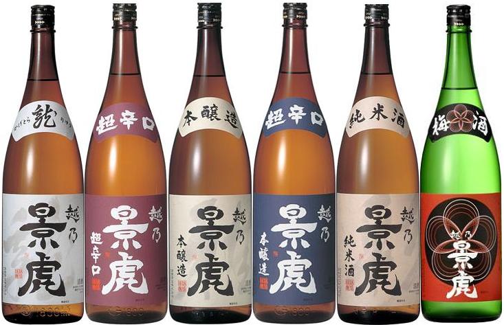 沖縄県は別途1,800円の送料がかかりますのでご了承下さい。【送料無料】越乃景虎 各1.8L 6本入セット【smtb-TD】【saitama】
