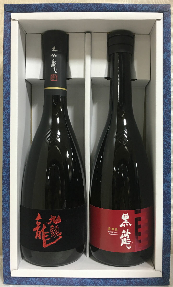 黒龍 【厳選ギフトセット】720ml2本（九頭龍 大吟醸／貴醸酒） ギフト箱入り 福井県（黒龍酒造）のサムネイル
