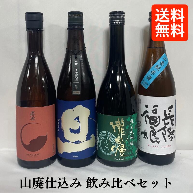 [送料無料] 山廃仕込み日本酒 飲み比べセット（真澄 山廃 