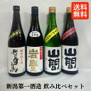 [送料無料] 山間・越の白鳥 飲み比べセット （越の白鳥 特別純米 R5BY仕込み10号／岩豊 Version2 生もと造り／純米吟醸 R5BY仕込み9号／山間 特別純米 R5BY仕込み16号 なごり雪） 新潟県（新潟第一酒造）【720ml4本】※クール便代込み