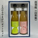 出羽桜(でわざくら) とろけるやまがたギフトセット (ラ・フランス/もも) 山形県(出羽桜酒造)【720ml2本】※ギフト箱入り