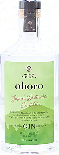 ohoro GIN Standard Japanese Distincive Craft Gin ニセコアンヌプリの良質な伏流水（軟水）に、北海道ニセコ町産のヤチヤナギ、ニホンハッカをボタニカルとして使用しました。クリアでスムースでありながら、芯のあるしっかりとした味わいに軽やかなシトラスの香りを感じるような仕上がりとし、ジン・トニックやマティーニなどのカクテルベースとしても使いやすい味わいです。 World GIN Awards 2024 Classic GIN部門&nbsp; 世界最高賞受賞 World GIN Awards 2023 Classic GIN部門&nbsp; 国別最高賞受賞 San Francisco World Spirits Competition 2023 GIN部門&nbsp; GOLD受賞 World GIN Awards 2024 Classic GIN部門&nbsp; 世界最高賞受賞 品目 スピリッツ 原材料名 醸造アルコール(国内製造) ボタニカル ヤチヤナギ(北海道ニセコ町産)、ニホンハッカ(北海道ニセコ町産) ジュニパーベリー、コリアンダー、アンジェリカルート、オリスルート、リコリス、カモミール レモン、オレンジ、柚子、ライム、グレープフルーツ アルコール分 47% 内容量 720ml 製造者 株式会社ニセコ蒸溜所 北海道虻田郡ニセコ町ニセコ478-15 ニセコ蒸溜所 「八海山」蔵元の八海醸造株式会社(新潟県魚沼市)がニセコ町に2019年に設立。 代表者 南雲次郎、事業内容はウイスキー、ジンの製造、店舗運営。 商品説明、画像は蔵元H.Pより一部抜粋