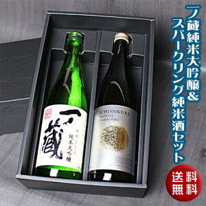 一ノ蔵　純米大吟醸＆スパークリング純米酒セット(720ml×2本)ギフト 御歳暮 お歳暮 年末年始