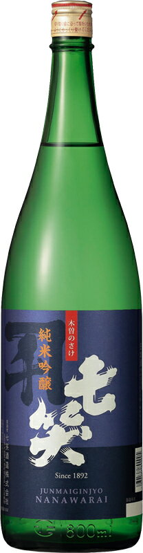 蔵元直送 純米吟醸 七笑（ナナワライ）1.8L【長野県 七笑酒造 蔵元直送 送料無料】（※北海道お届けの場合別途送料500円加算・沖縄県お届けの場合別途送料1000円加算）（※他商品との同梱不可）【楽ギフ_包装】【楽ギフ_のし】 日本酒 ギフト