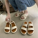 【Fashion SALE&半額商品多数&お得クーポン】【送料無料】ストラップサンダル レディース スリッパサンダル 夏 フラットサンダル PU スリッパ 前あ...