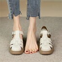【Fashion SALE&半額商品多数&お得クーポン】【送料無料】グラディエーター レディース サンダル ローヒール ストラップサンダル レトロ PU 高級感...