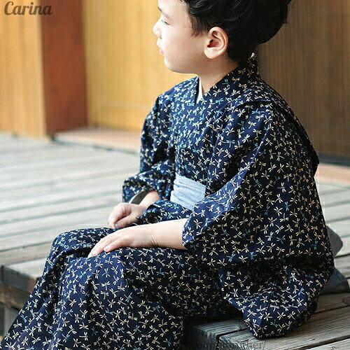 【送料無料】子供浴衣 浴衣セット キッズ浴衣 帯 男の子 和装 和服 子供 キッズ か...