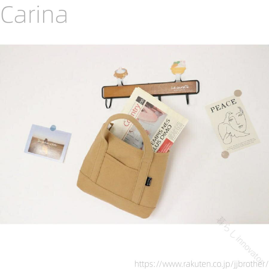 【送料無料】ポケット付き 手提げ カバン バッグ 鞄 女性 婦人用 キャンバス帆布 マチ付き 丈夫 通勤 レディース おしゃれ