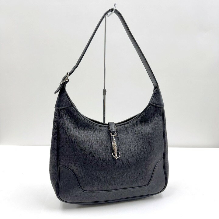 Rakuten - 【中古】HERMES エルメス トリム31 ショルダーバッグ ブラック トゴ □H刻印