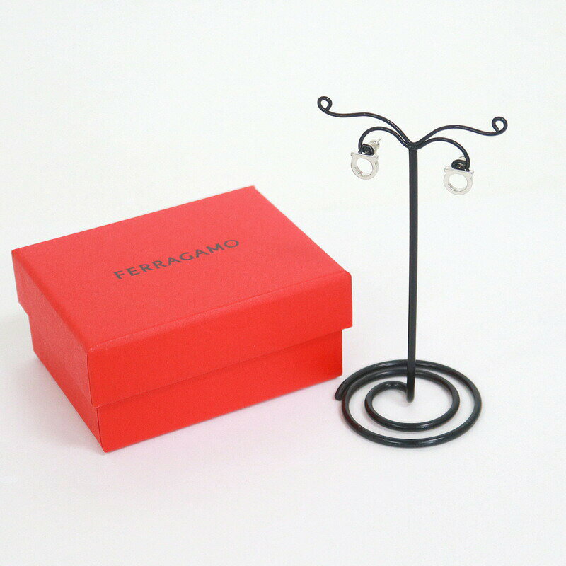 Rakuten - 【中古】S.Ferragamo フェラガモ ガンチーニピアス シルバー メタル 760119