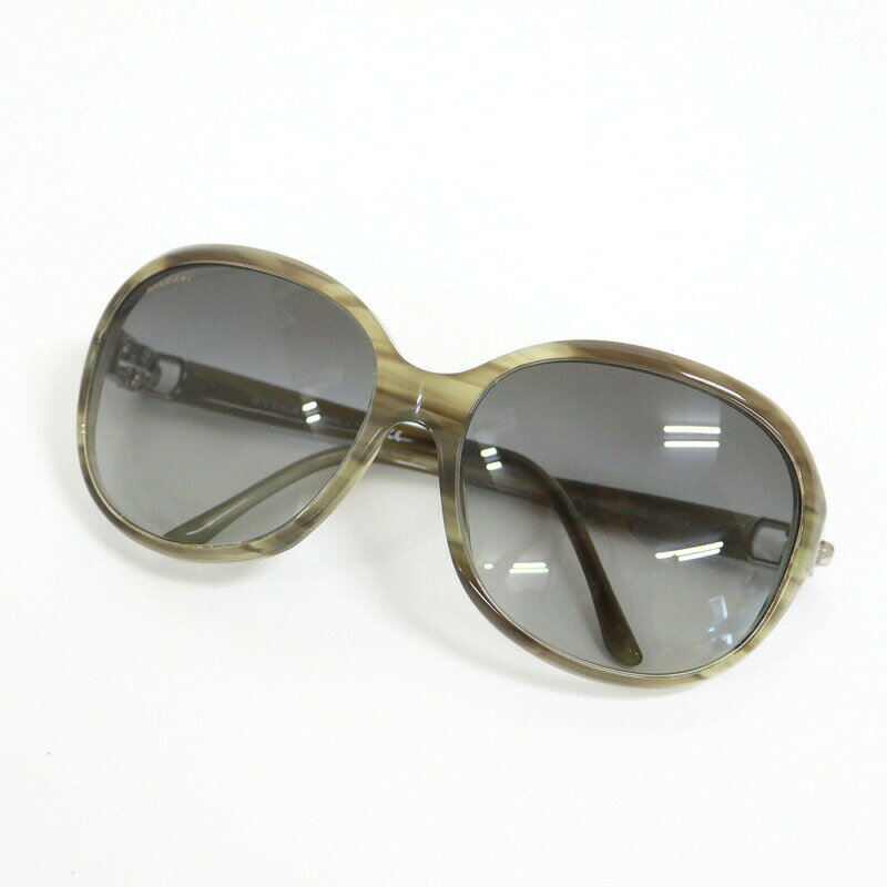 【中古】BVLGARI ブルガリ サングラス カーキ×グレー プラスチ...(4.0)
