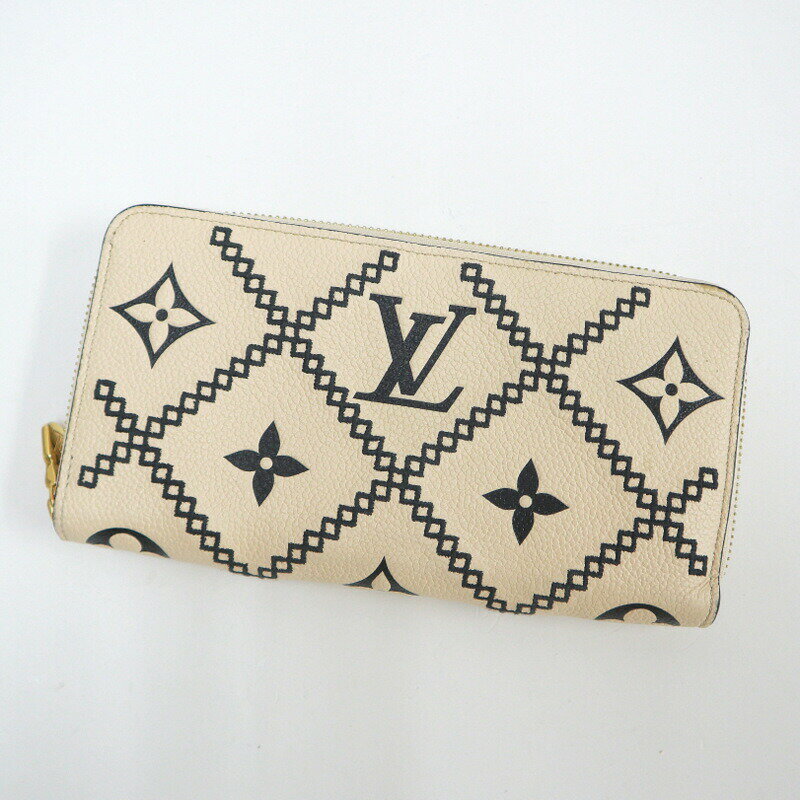 Rakuten - 【中古】LOUIS VUITTON ルイヴィトン ジッピーウォレット モノグラムアンプラント ブロデリー クレーム M81141 RFID