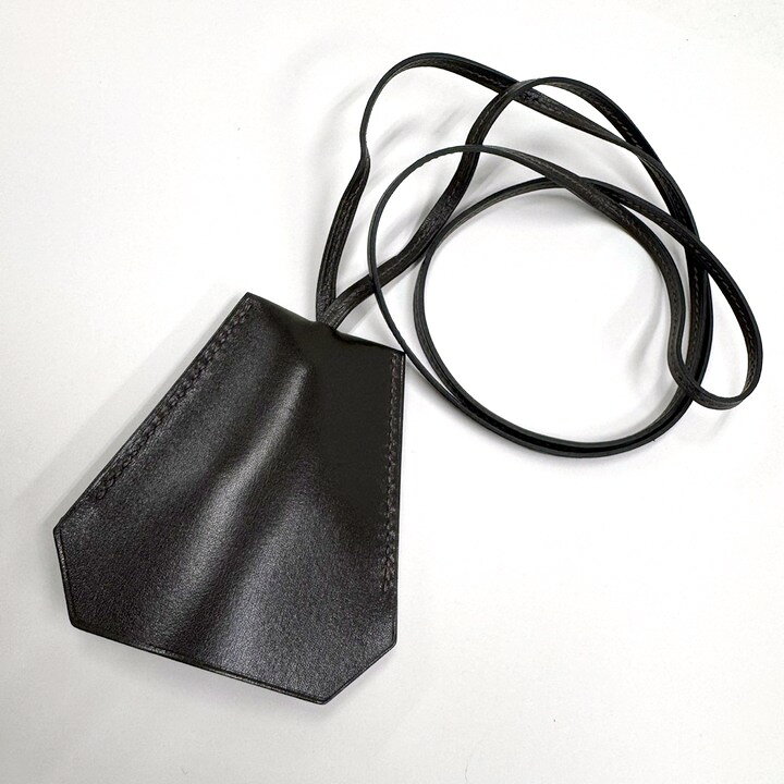 【中古】HERMES エルメス クロシェット・キーリング チャーム ダークブラウン×シルバー金具 ボックスカーフ □G刻印