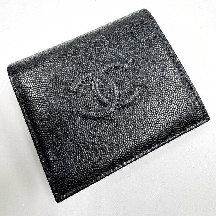 楽天市場】CHANEL スモールフラップ ウォレット（カラーブラック）の通販