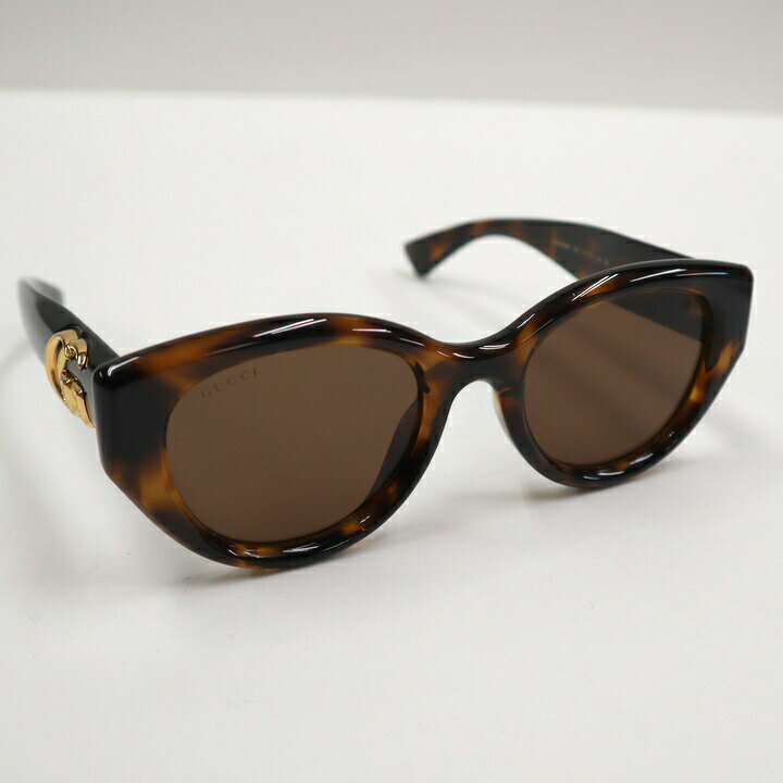【中古】GUCCI グッチ オーバルフレーム・サングラス べっ甲柄×G...(4.0)
