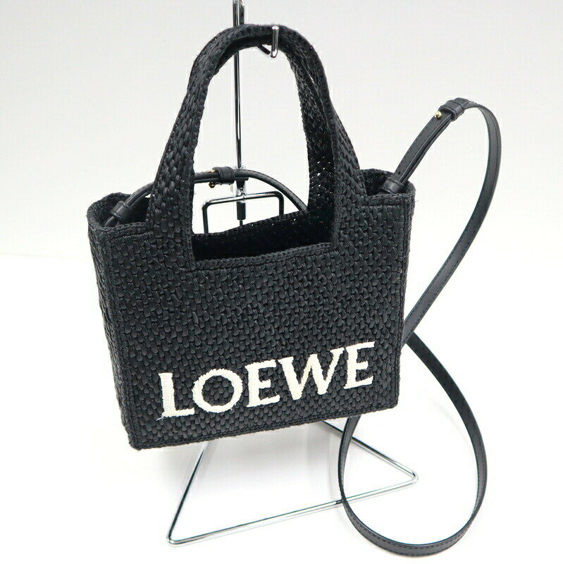 ロエベ LOEWE エレファント トートバッグ カゴバッグ ラフィア ブルー 中古 新入荷 OB2098 LOEWE（ロエベ） エレファント トートバッグ カゴバッグ ラフィア